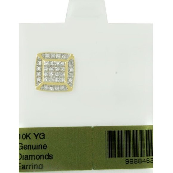 Genuine Diamonds Stud *Single* Earrings 10K Gold